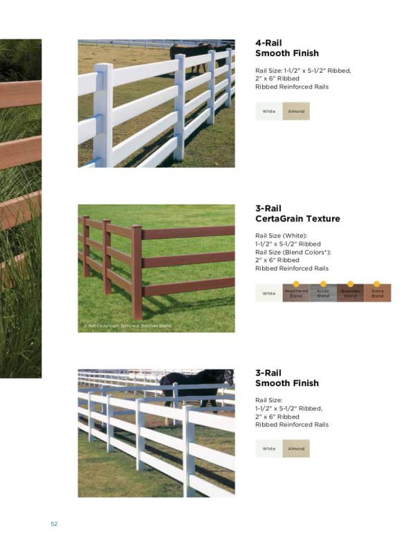 3 Rail Horse Pasture Fence
