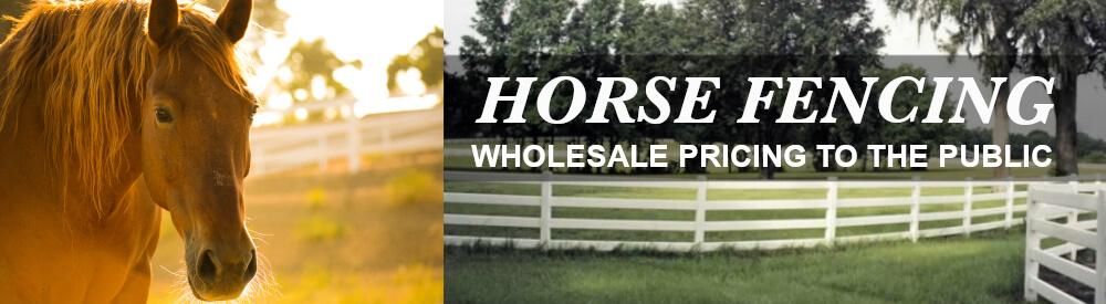 Horse Fencing A Vinyl Fence and Deck Wholesale