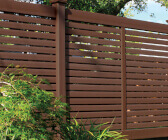 Brown Vinyl Fence Breezewood