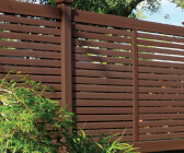 Brown Vinyl Fence