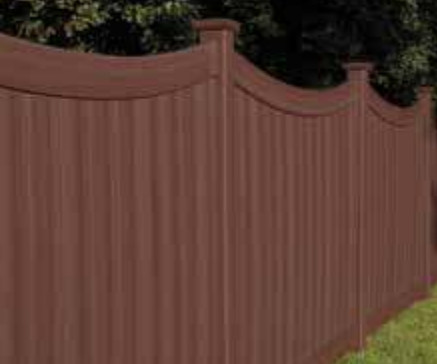 Brown Vinyl Fence Chesterfield