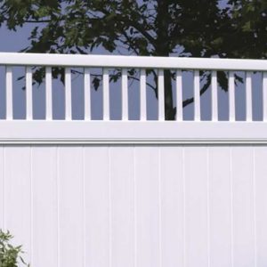 White Fence for Backyard Vinyl Fence Galveston