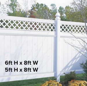 Chesterfield Privacy Fence – Lattice