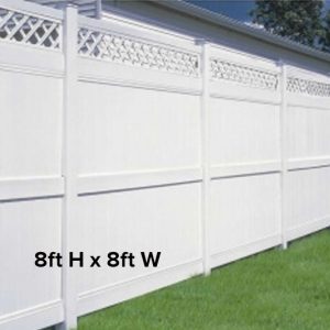 Galveston Privacy Fence – Lattice