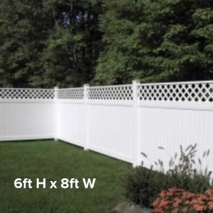 Lexington Privacy Fence – Lattice - Shop Avinylfence.com