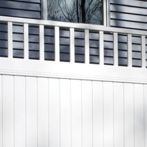 White Semi Private Fencing