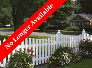 Cape Cod Vinyl Picket Fence - Concave