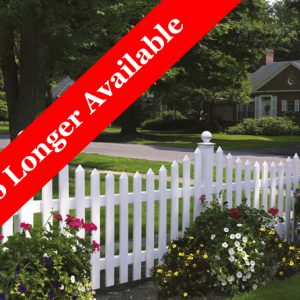 Cape Cod Vinyl Picket Fence - Concave