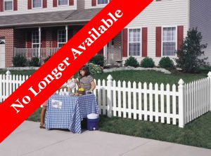 Cape Cod Vinyl Picket Fence - Straight