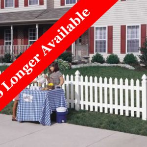 Cape Cod Vinyl Picket Fence - Straight