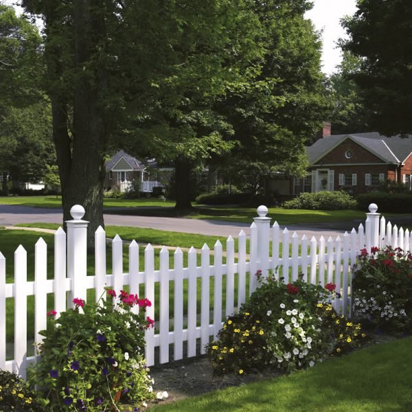 Cape Cod Vinyl Picket Fence - Concave