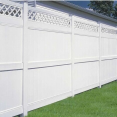 Galveston White Vinyl Fence