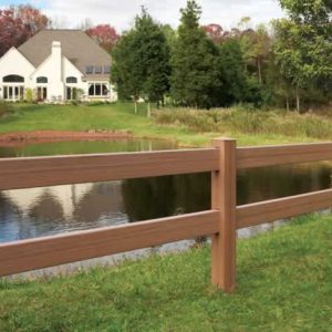 2 Rail Horse Fence - Shop 2 Rail Horse Fencing at Wholesale Prices. These Bufftech Timber Grain - Certa Blend Vinyl fences last a lifetime. Pasture and Rail Fencing Best Prices.