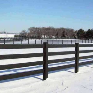 Black Vinyl Horse Fencing
