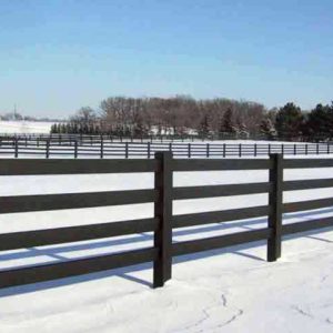 Black VInyl Horse Fencing - Tuff Stuff Rail Horse Fence