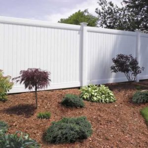 White Vinyl Fence - Lexington Privacy Fence 6ft Tall x 8ft Wide