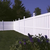 White Vinyl Fence Millbrook