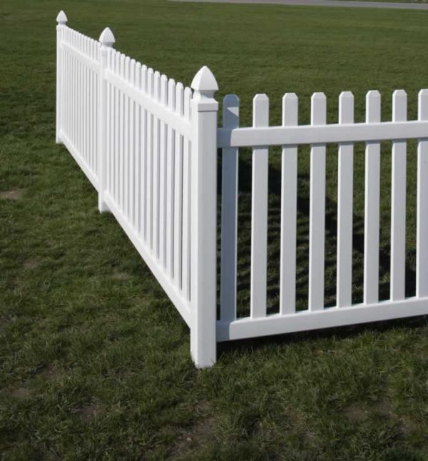 Rothbury Vinyl Picket Fence - Straight