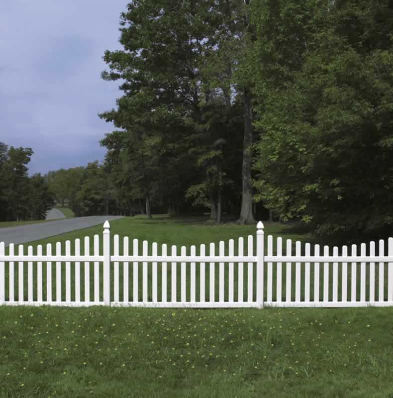 Rothbury Vinyl Picket Fence Concave Avinylfence