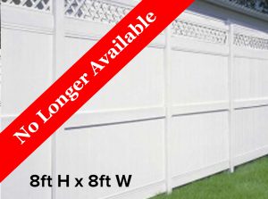 Galveston Privacy Fence - Lattice