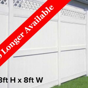 Galveston Privacy Fence - Lattice