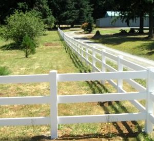 3 Rail Horse Fence