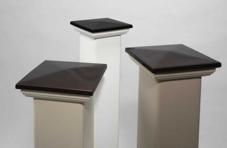 Satin Nickel Decorative Post Caps A Vinyl Fence Vinyl Fence