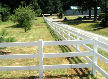 3 Rail Horse Fence - Vinyl Wholesale Horse Fencing