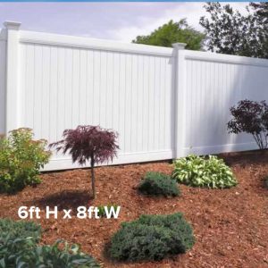 Veranda Somerset 6 ft. H x 6 ft. W White Vinyl Privacy Fence Panel