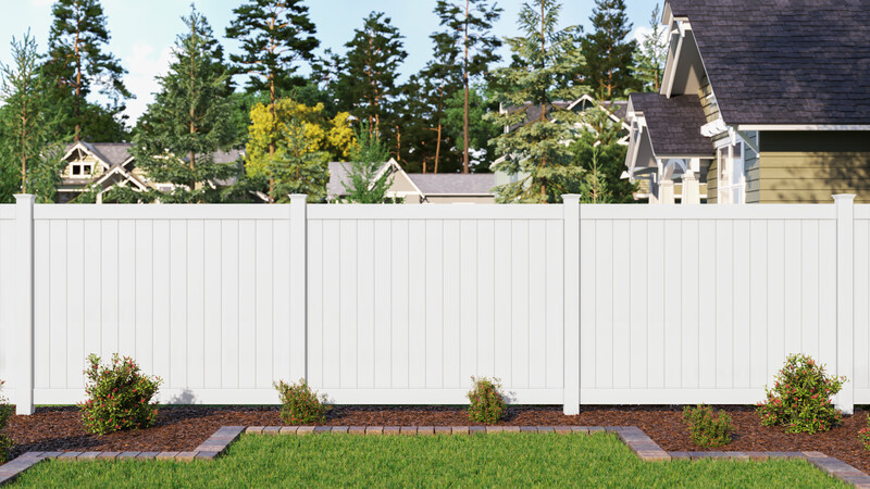 Bufftech 6ft White Vinyl Privacy Fence